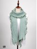 Long Knitted Ruffle Scarf
